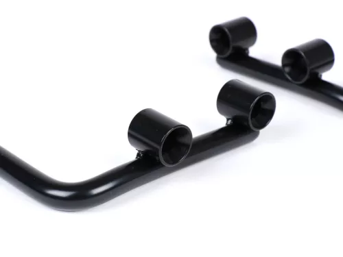 Tartókonzol szélvédőhöz Moto Nostra w=340mm, h=105mm Vespa PX80, PX125, PX150, PX200, LML 125/150 Star/Stella fekete