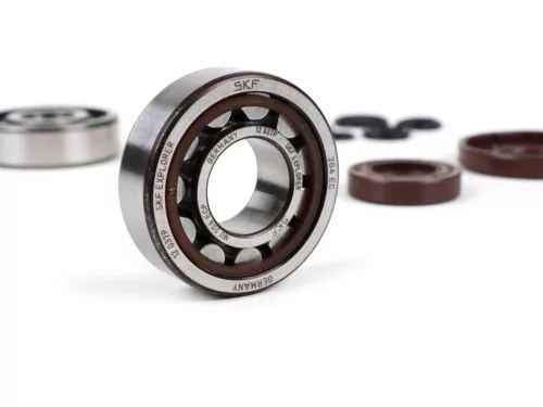 Csapágykészlet olajtömítés készlet a forgattyús tengelyhez BGM Original Vespa V50, PV125, ET3, PK50S, PK80S, PK125S 1x 6303 + 1x NU204