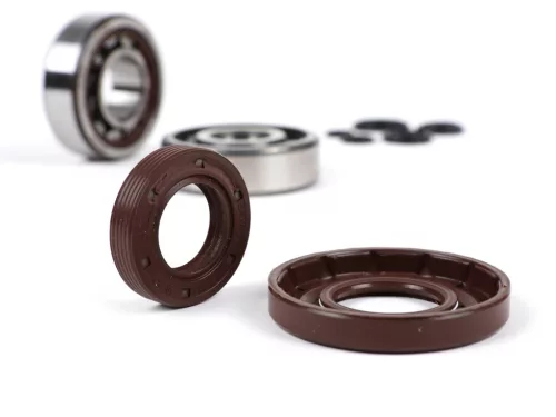 Csapágykészlet olajtömítés készlet a forgattyús tengelyhez BGM Original Vespa V50, PV125, ET3, PK50S, PK80S, PK125S 1x 6303 + 1x NU204