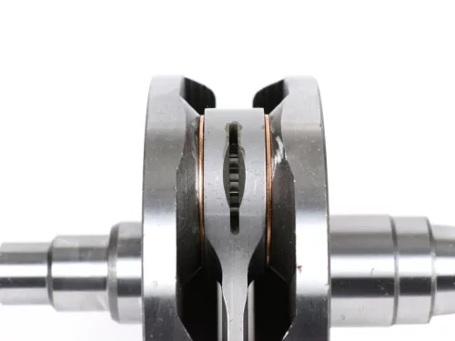 Kurattyústengely BGM Pro RACING (membrános szívócsőhöz) teljes orrú, 51mm löket, 105mm csuklópálca Vespa PK125 XL2, PK125 ETS (Ř 24mm kúp)