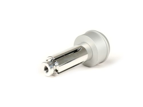 Szerelőkészlet kormányvégtükörhöz BGM PRO Vespa GT, GTS, GTL, GTV 125-300 + univerzális bilincs nyitott kormányhoz Ezüst.