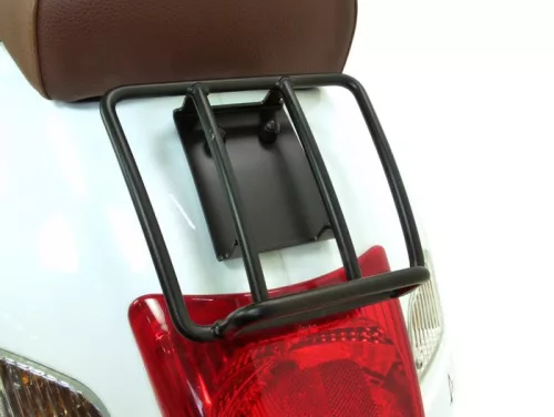 Hátsó csomagtartó Moto Nostra Sprint Rack Vespa GT, GTL, GTV, GTS, GTS Super, GT60 125-200-250-300ccm fekete matt