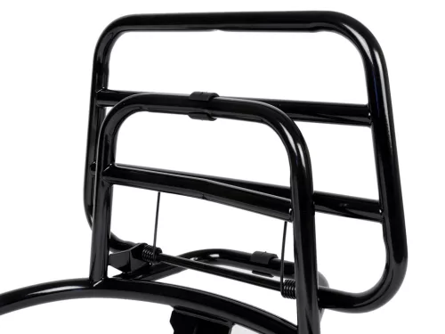 Összecsukható hátsó csomagtartó Moto Nostra Vespa GT, GTL, GTV, GTS, GTS Super, GT60 125-200-250-300cc fényes fekete