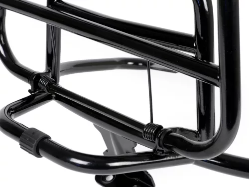 Összecsukható hátsó csomagtartó Moto Nostra Vespa GT, GTL, GTV, GTS, GTS Super, GT60 125-200-250-300cc fényes fekete