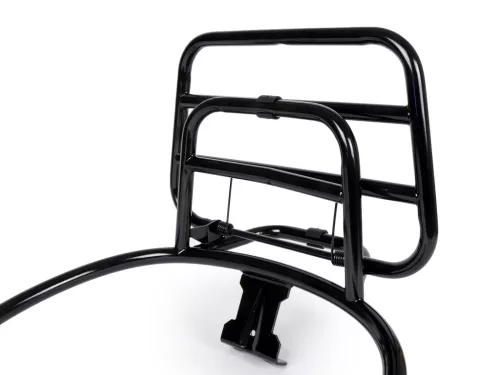 Összecsukható hátsó csomagtartó Moto Nostra Vespa GT, GTL, GTV, GTS, GTS Super, GT60 125-200-250-300cc fényes fekete