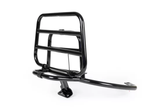 Összecsukható hátsó csomagtartó Moto Nostra Vespa GT, GTL, GTV, GTS, GTS Super, GT60 125-200-250-300cc fényes fekete