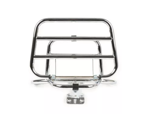 Hátsó összecsukható csomagtartó Moto Nostra Vespa LX50, LX125, LX150, Vespa LXV50, LXV125, Vespa S50, S125, S150 krómozott