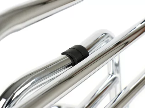 Hátsó összecsukható csomagtartó Moto Nostra Vespa LX50, LX125, LX150, Vespa LXV50, LXV125, Vespa S50, S125, S150 krómozott