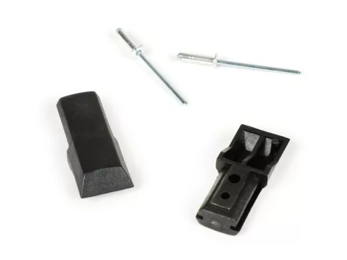 Peremvédő, beleértve a rugóstag végdarabok készletét BGM Original Vespa PK S, PK S Lusso, PK SS, PK ETS műanyag fekete