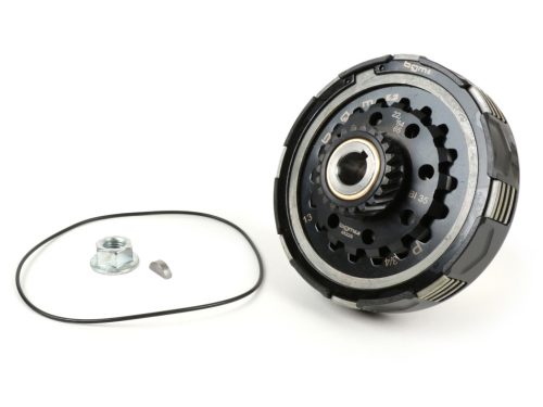 Kuplung BGM Pro Superstrong 2.0 CR80 Ultralube, Cosa2 / FL típus, 64/65Z primerkerékhez, 22 fogas, Vespa PX200, Rally200, 22 fogú tengelykapcsoló