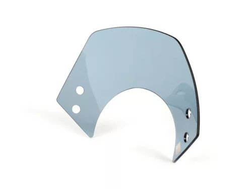 Szélvédő tartó nélkül Moto Nostra w=340mm, h=105mm Vespa GT, GTL, GTS, GTS, GTS Super 125-300ccm szürke színű, sötétített szélvédő