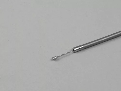 Univerzális kábel Ř=1,2mm x 2500mm, köpeny= 2200mm, mellbimbó Ř=3,0mm x 3mm gázkábelként használt gázkábel fonott PE szürke.