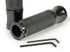 Markolatok Moto Nostra Alu Rub, gyémánt mintás Vespa GT, GTL, GTS 125-200-250-300ccm, Ř 22,5-24mm, l=128mm Fekete