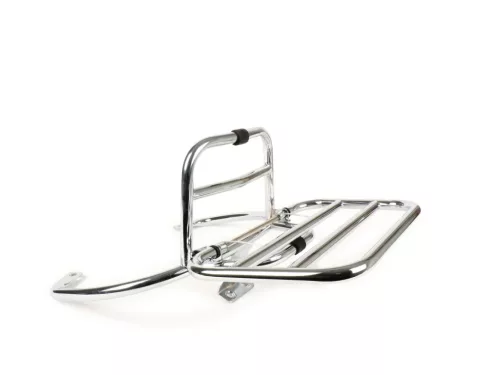 Hátsó összecsukható csomagtartó Moto Nostra Vespa GT, GTL, GTV, GTS, GTS Super, GT60 125-200-250-300ccm Króm