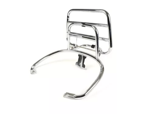 Hátsó összecsukható csomagtartó Moto Nostra Vespa GT, GTL, GTV, GTS, GTS Super, GT60 125-200-250-300ccm Króm