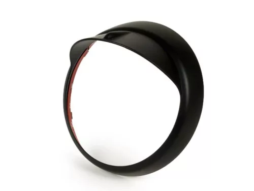 Fényszóró gyűrű napellenzővel Moto Nostra Vespa LX 50, LX 125, LX 150, GTV, GT60 125-300 matt fekete