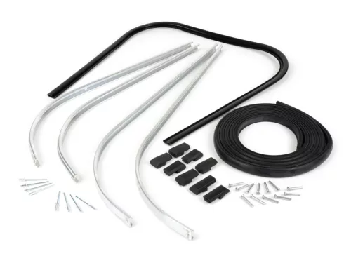 Peremvédő, beleértve a rugólemez készletet BGM Original Vespa PK S, PK S Lusso, PK SS, PK ETS műanyag fekete