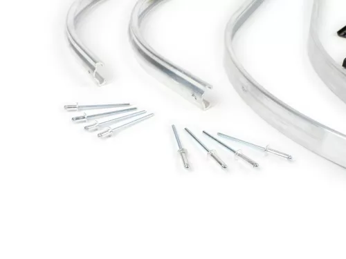 Peremvédő, beleértve a rugólemez készletet BGM Original Vespa PK S, PK S Lusso, PK SS, PK ETS műanyag fekete