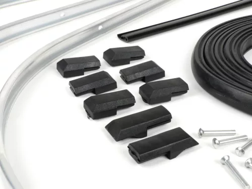 Peremvédő, beleértve a rugólemez készletet BGM Original Vespa PK S, PK S Lusso, PK SS, PK ETS műanyag fekete