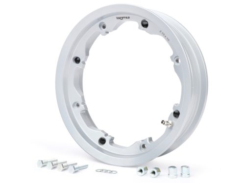 Felni BGM PRO, tubeless, 2.10-10 inch alumínium Lambretta LI sorozat 1-3, LI S, SX, TV sorozat 2-3 Ezüst