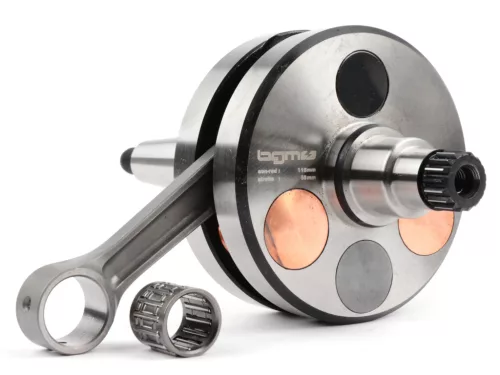 Kormánytengely BGM Pro HP Competition 58mm löket, 116mm dugattyústengely Lambretta DL/GP 125cc, 175cc, 200cc, 225cc, 250cc