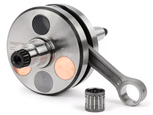 Kormánytengely BGM Pro HP Competition 58mm löket, 116mm dugattyústengely Lambretta DL/GP 125cc, 175cc, 200cc, 225cc, 250cc