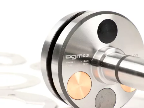 Kormánytengely BGM Pro HP Competition 60mm löket, 110mm csatlakozó rúd Lambretta DL/GP 125cc, 175cc, 200cc, 225cc, 250cc