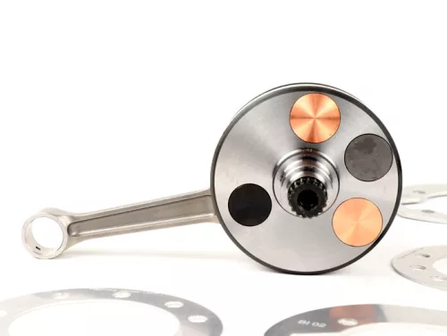 Kormánytengely BGM Pro HP Competition 60mm löket, 110mm csatlakozó rúd Lambretta DL/GP 125cc, 175cc, 200cc, 225cc, 250cc