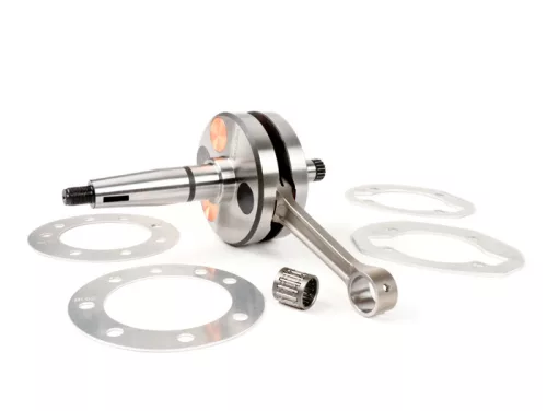 Kormánytengely BGM Pro HP Competition 60mm löket, 110mm csatlakozó rúd Lambretta DL/GP 125cc, 175cc, 200cc, 225cc, 250cc