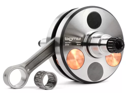 Kormánytengely BGM Pro HP Competition 60mm löket, 116mm csapszeg Lambretta DL/GP 125cc, 175cc, 200cc, 225cc, 250cc, 250cc