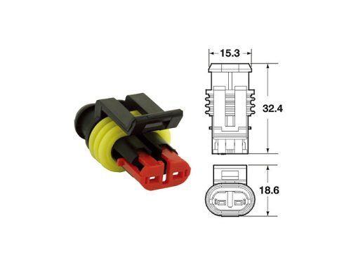 Csatlakozó készlet a kábelköteghez BGM PRO 060 AM SpecialSeal sorozatú típushoz, 0,85-1,25mm˛, vízálló 2 dugó érintkező.