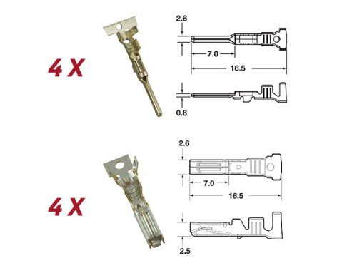 Csatlakozó készlet kábelköteghez BGM PRO típusú sorozat 060 AM SpecialSeal, 0,85-1,25mm˛, vízálló 3 dugó érintkező.