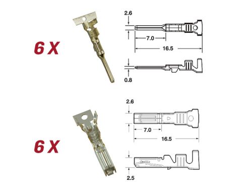 Csatlakozó készlet kábelköteghez BGM PRO típusú sorozat 060 AM SpecialSeal, 0,85-1,25mm˛, vízálló 5 dugó érintkező.