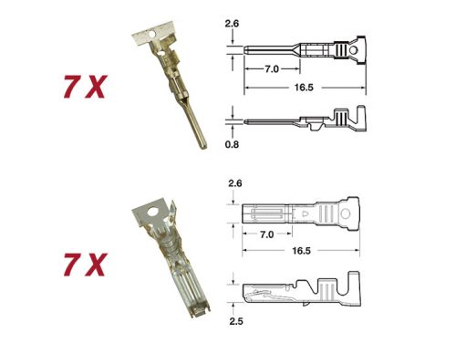 Csatlakozó készlet kábelköteghez BGM PRO típus sorozat 060 AM SpecialSeal, 0,85-1,25mm˛, vízálló 6 dugó érintkező.