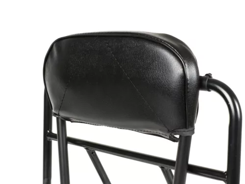 Csomagtartó háttámlával, háttámlapárnával inkl. hátpárna Moto Nostra V2 Vespa PX80, PX125, PX150, PX200 fekete