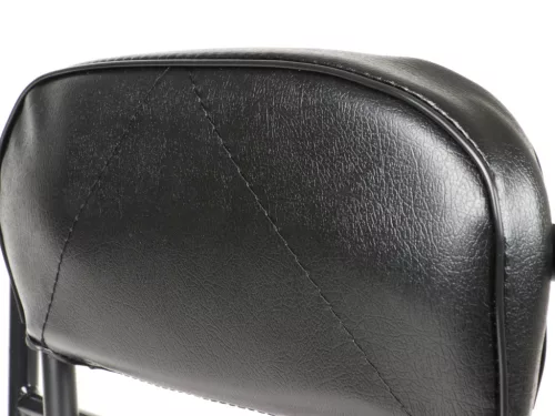 Csomagtartó háttámlával, háttámlapárnával inkl. hátpárna Moto Nostra V2 Vespa PX80, PX125, PX150, PX200 fekete