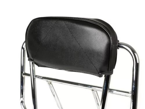 Csomagtartó háttámlával, háttámlapárnával Moto Nostra V2 Vespa PX80, PX125, PX150, PX200 krómozott