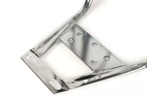 Csomagtartó háttámlával, háttámlapárnával Moto Nostra V2 Vespa PX80, PX125, PX150, PX200 krómozott