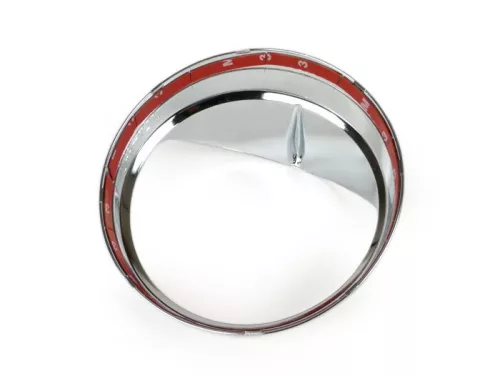 Fényszórógyűrű napellenzővel Moto Nostra Vespa LX 50, LX 125, LX 150, GTV, GT60 125-300 króm