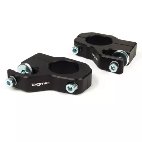   Lengéscsillapító rögzítő felső BGM PRO Clip on Aluminium CNC Lambretta LI, LIS, SX, TV, DL, GP fekete