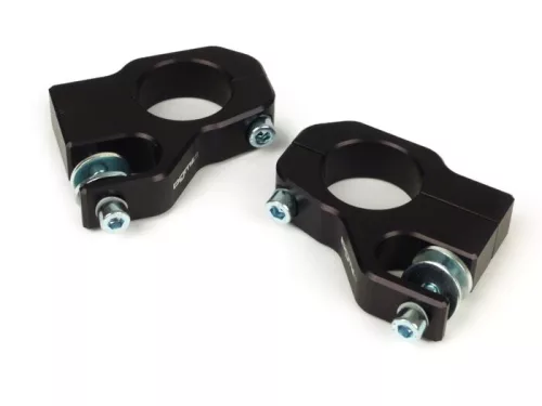 Lengéscsillapító rögzítő felső BGM PRO Clip on Aluminium CNC Lambretta LI, LIS, SX, TV, DL, GP fekete