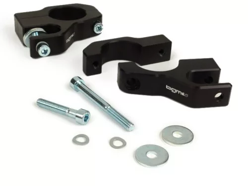 Lengéscsillapító rögzítő felső BGM PRO Clip on Aluminium CNC Lambretta LI, LIS, SX, TV, DL, GP fekete