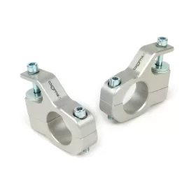   Lengéscsillapító rögzítő felső része BGM PRO Clip on Aluminium CNC Lambretta LI, LIS, SX, TV, DL, GP ezüst