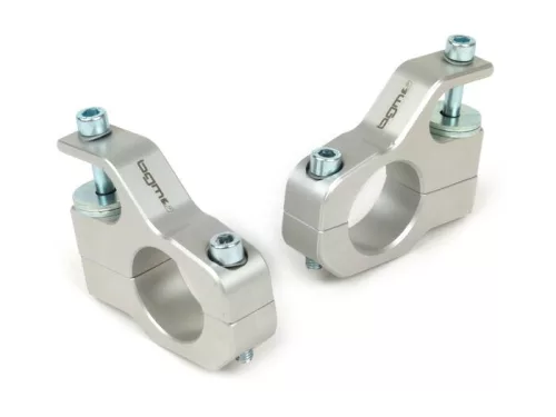 Lengéscsillapító rögzítő felső része BGM PRO Clip on Aluminium CNC Lambretta LI, LIS, SX, TV, DL, GP ezüst