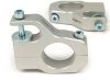 Lengéscsillapító rögzítő felső része BGM PRO Clip on Aluminium CNC Lambretta LI, LIS, SX, TV, DL, GP ezüst