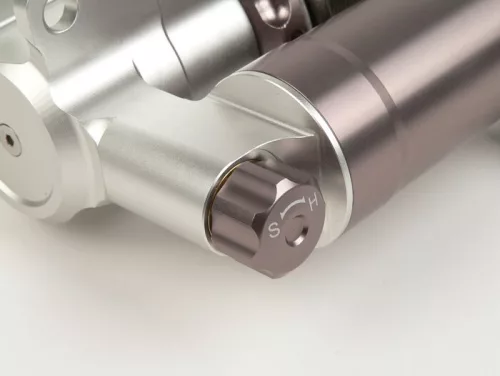 Lengéscsillapító elöl BGM PRO SC/F16 COMPETITION, 240mm, szürke a Vespa PX80, PX125, PX150, PX200, T5 125cc számára