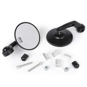   Tükörkészlet Moto Nostra 1400 kormányvégek alumínium Ř=95mm matt fekete eloxált E jelölés