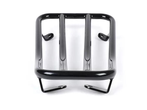 Moto Nostra Vespa Primavera 50-150cc, Sprint 50-150cc, fényes fekete színű csomagtartó áttétes Moto Nostra Vespa Primavera 50-150cc, Sprint 50-150cc