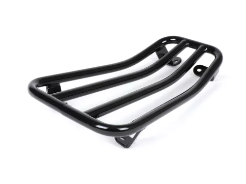 Moto Nostra Vespa Primavera 50-150cc, Sprint 50-150cc, fényes fekete színű csomagtartó áttétes Moto Nostra Vespa Primavera 50-150cc, Sprint 50-150cc