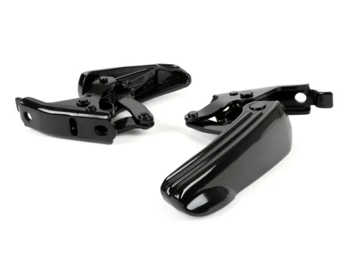 Lábtartó készlet Moto Nostra Vespa GT, GTL, GTS 125-300, GTV fényes fekete/fényes fekete